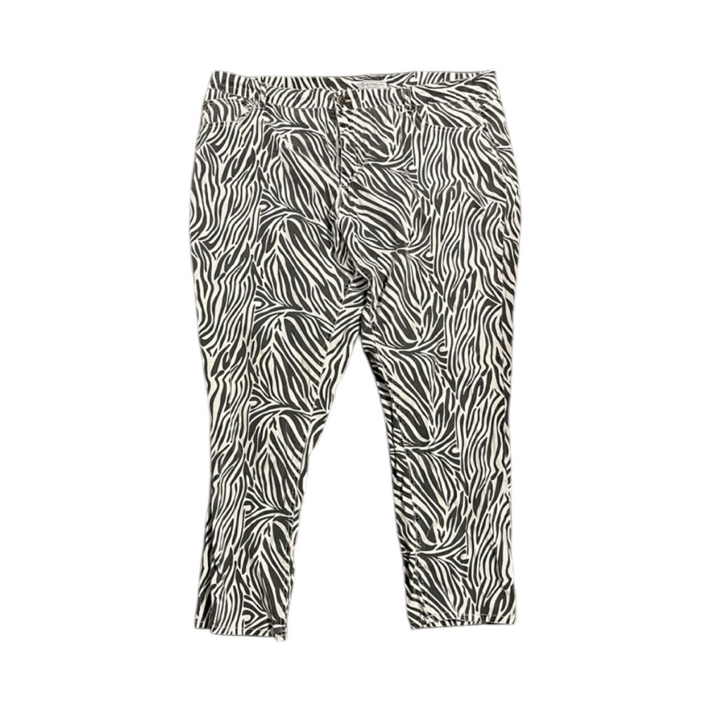 Jamie Nicole collection plus size zebra print pants. EUC.